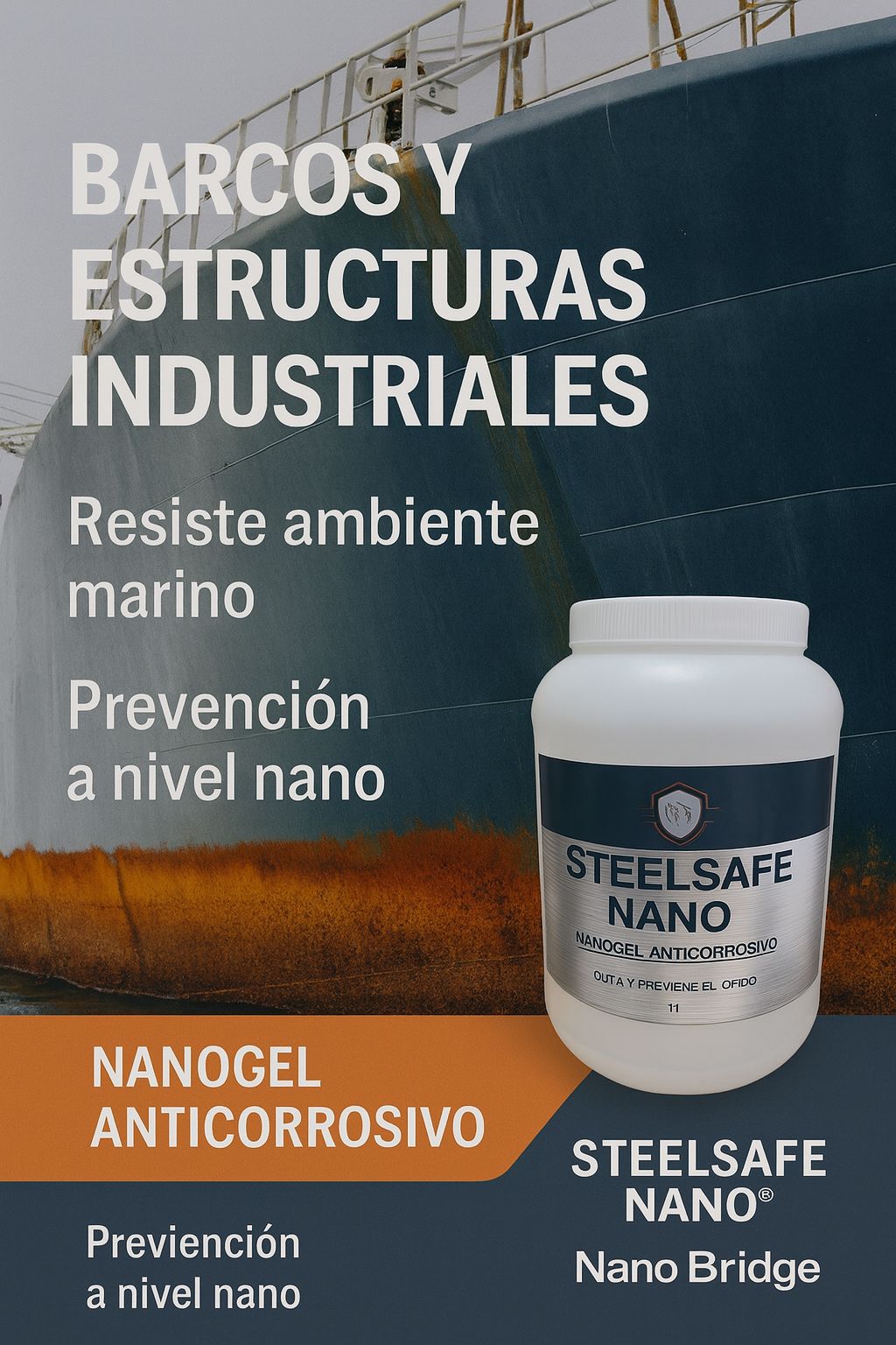 Nanogel anticorrosivo Steelsafe nano - Limpieza y Protección avanzada en contra de la corrosión