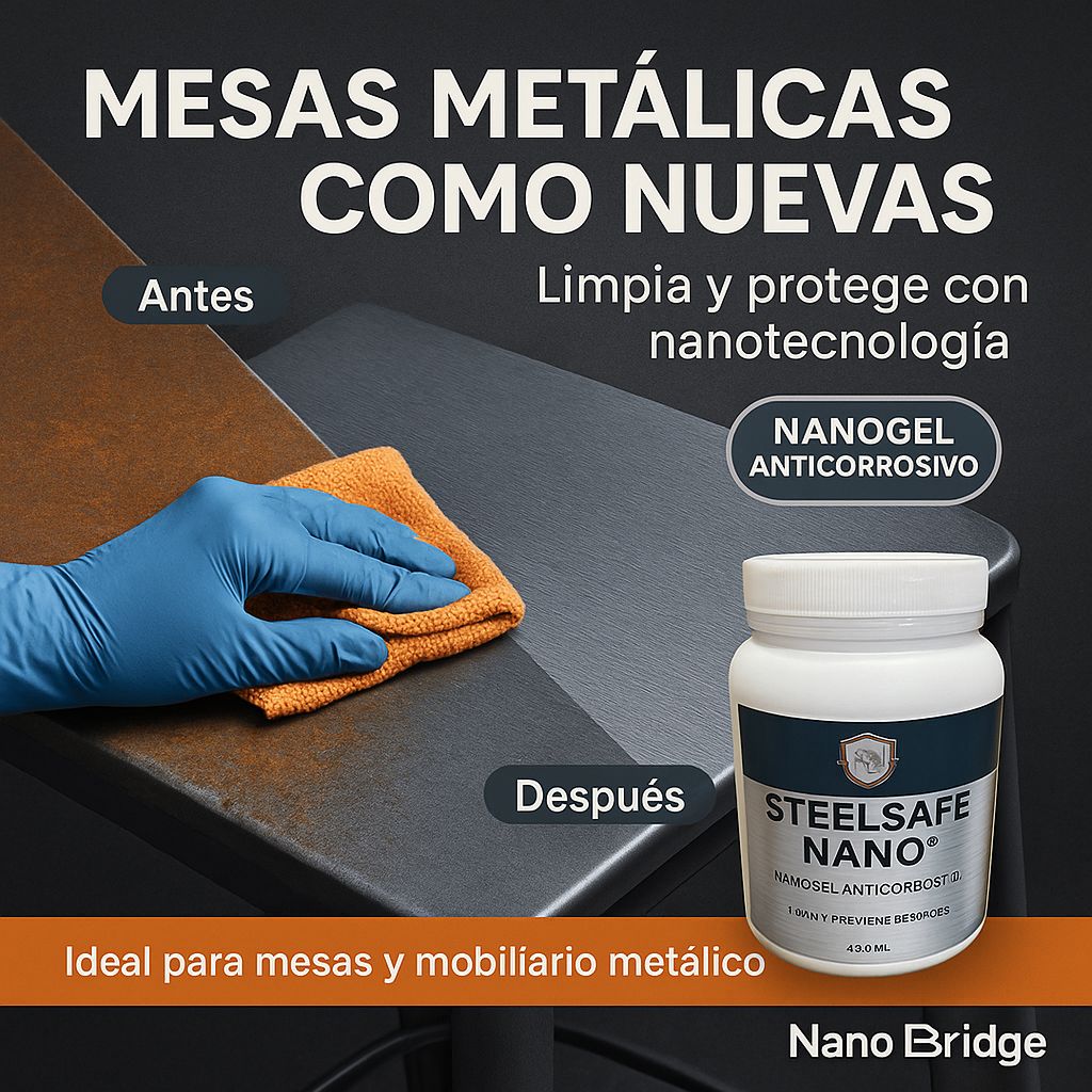 Nanogel anticorrosivo Steelsafe nano - Limpieza y Protección avanzada en contra de la corrosión