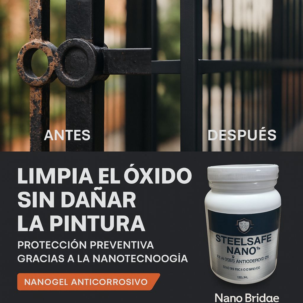 Nanogel anticorrosivo Steelsafe nano - Limpieza y Protección avanzada en contra de la corrosión